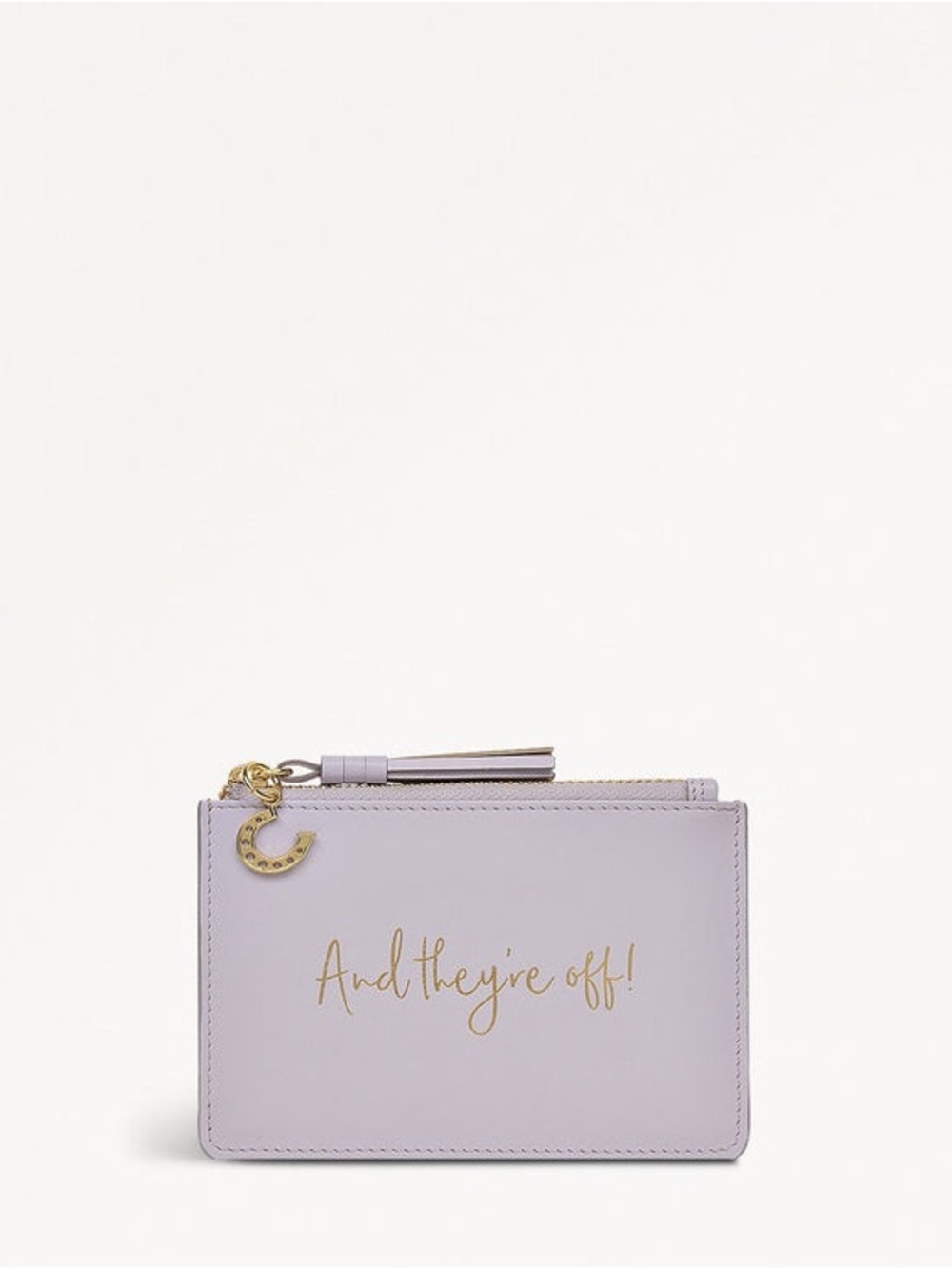 RADLEY LONDON Lavender Leather Card & Key Holder with Gold Script